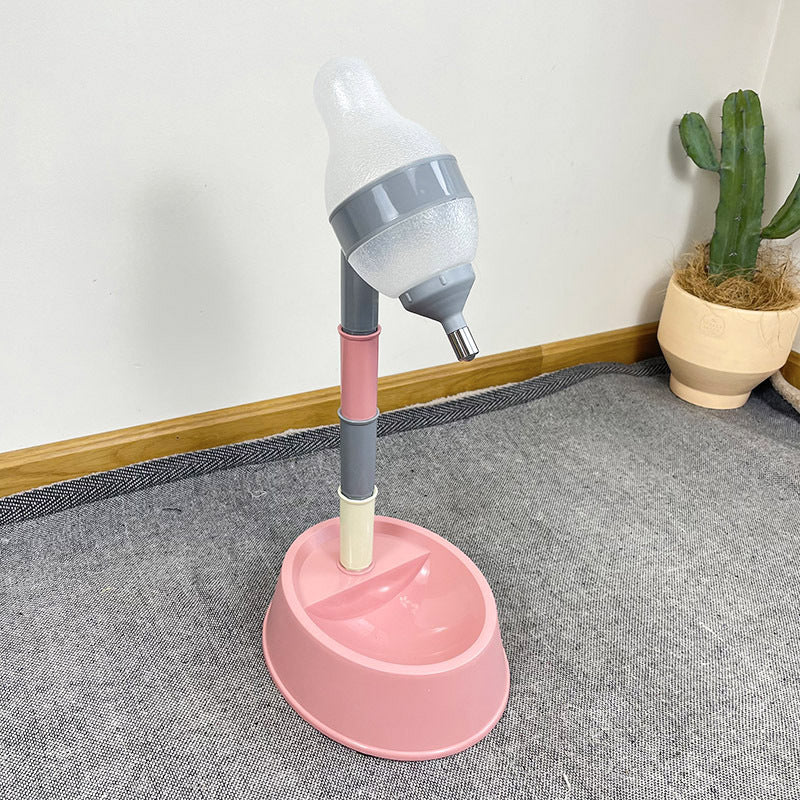 Adjustable Height Automatic Pet Water Dispenser Feeder Fountain