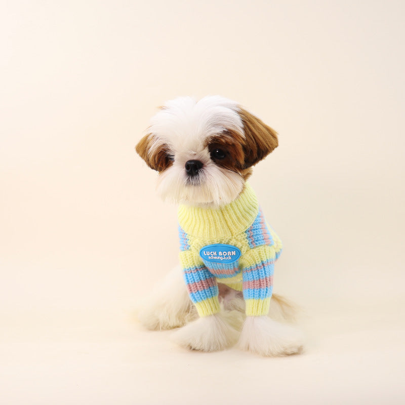 Autumn Winter Small Pet Sweater Warm Clothing