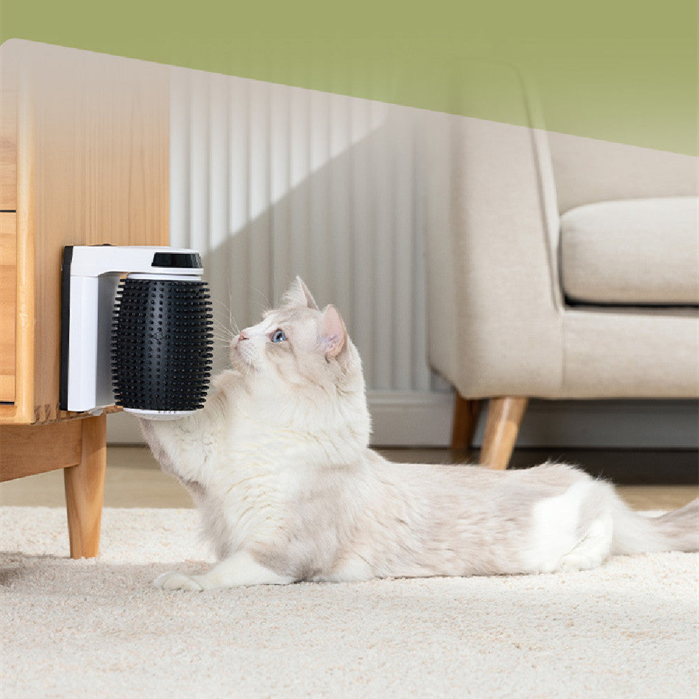 Automatic Pet Corner Self Grooming Wall Brush Scratcher Tool