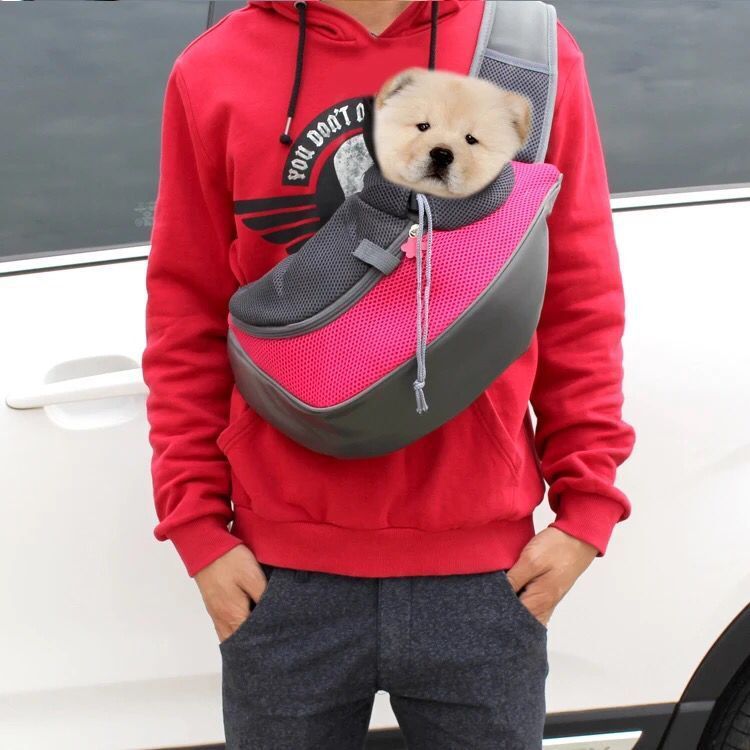 Pet Mesh Travel Carrier Handbag Sling Shoulder Bag Outdoor Tote