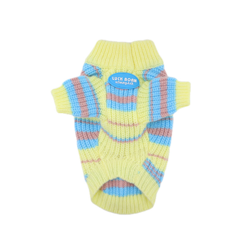 Autumn Winter Small Pet Sweater Warm Clothing