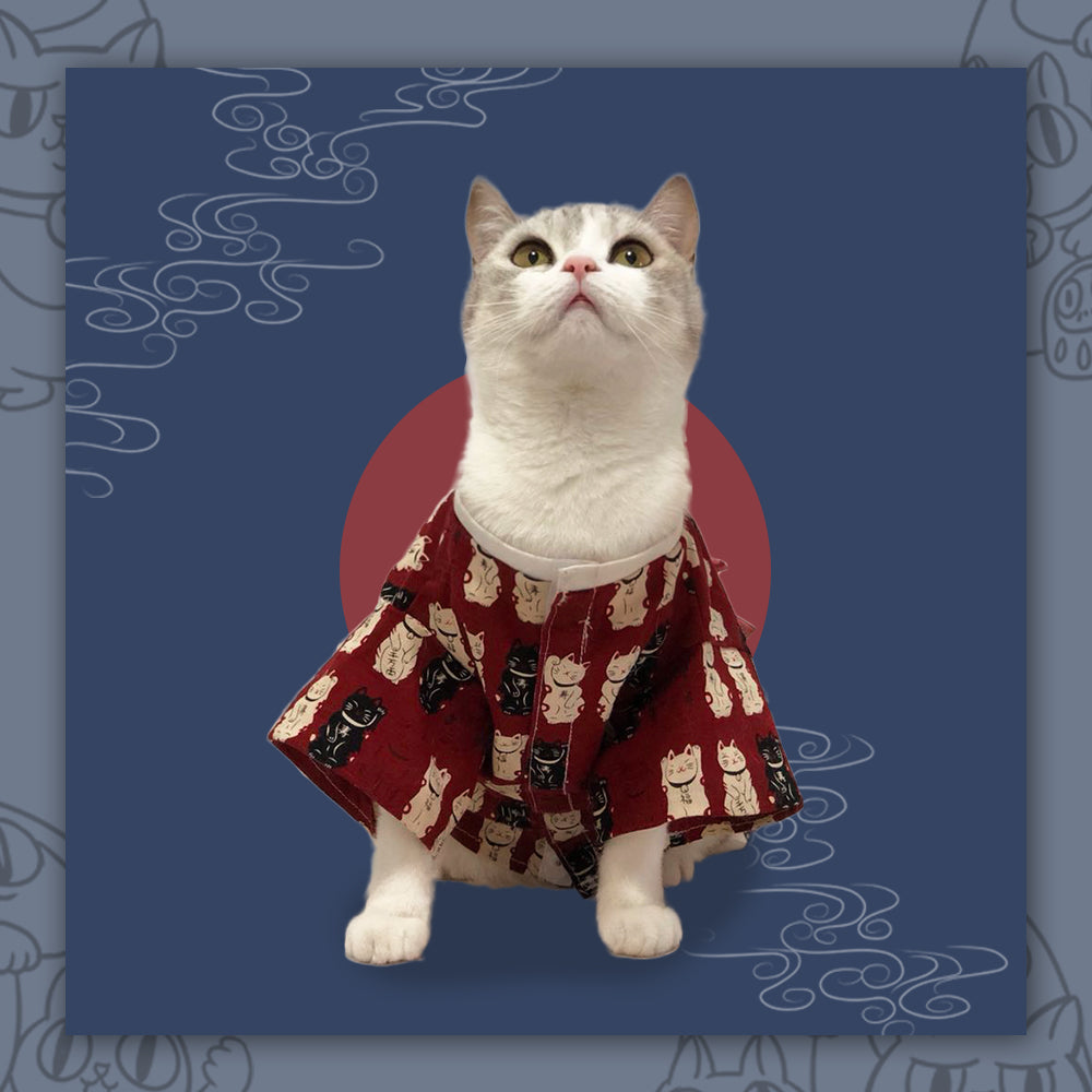 Pet Japanese Kimono Style Fighting Clothing Suit