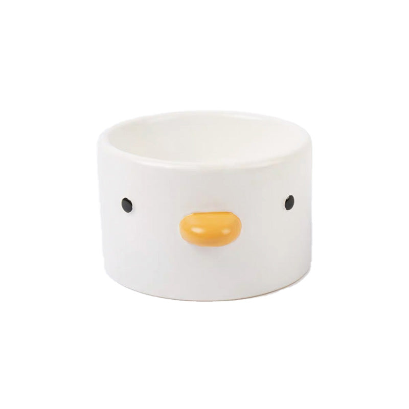 Slanted Ceramic Tall Pet Water Bowl