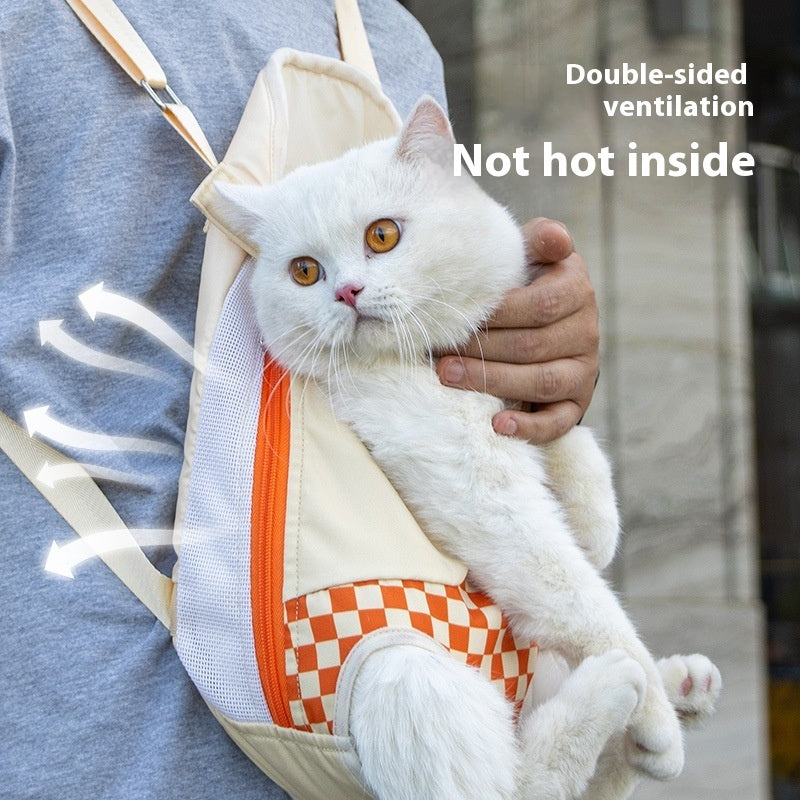Portable Pet Chest Backpack Walking Travel Carrier Bag