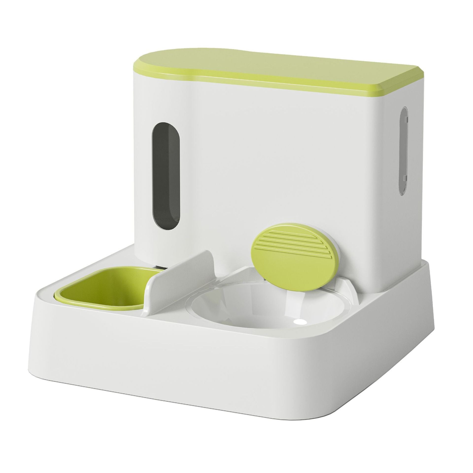 Automatic Pet Feeder And Water Dispenser Double Bowl Integrated System