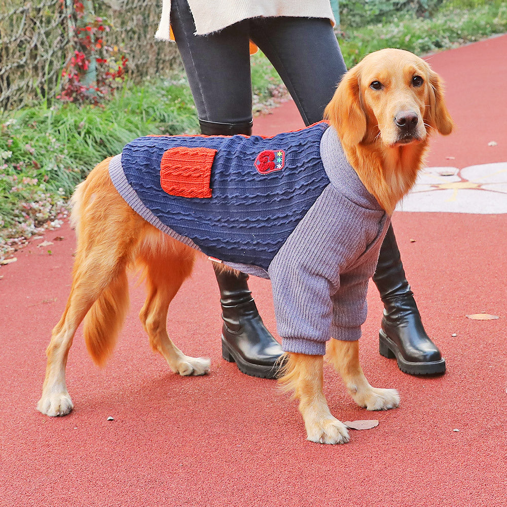 Winter Thickened Large Pet Sweater Warm Clothing