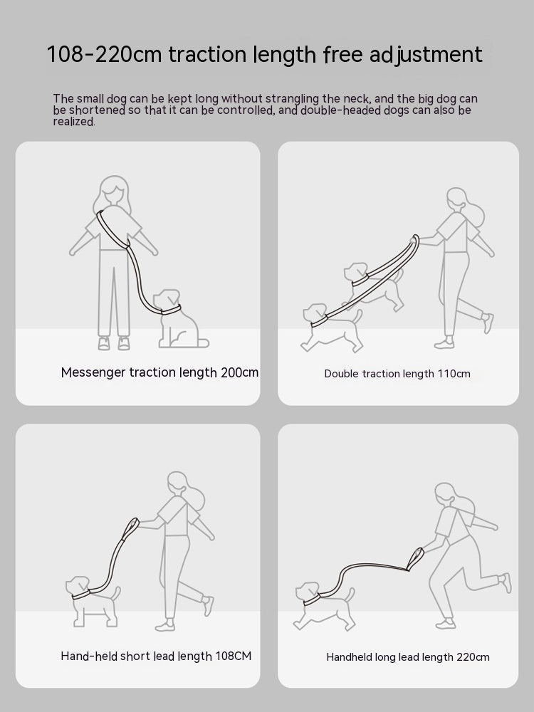 Knitted Pet Traction Rope Chain Durable Walking Leash Tool