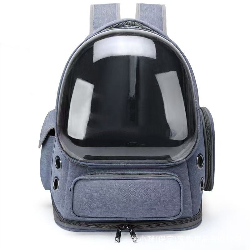 Portable Pet Backpack Transparent Space Capsule Travel Carrier Bag