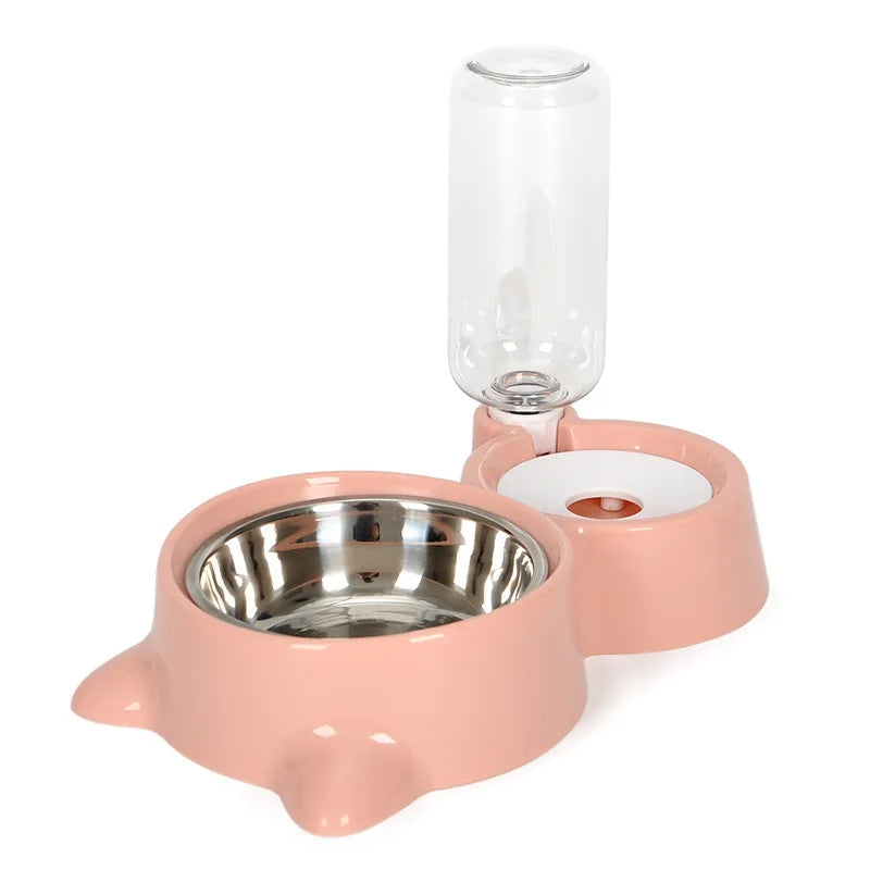 Pet Automatic Gravity Food And Water Dispenser Bowl Suit