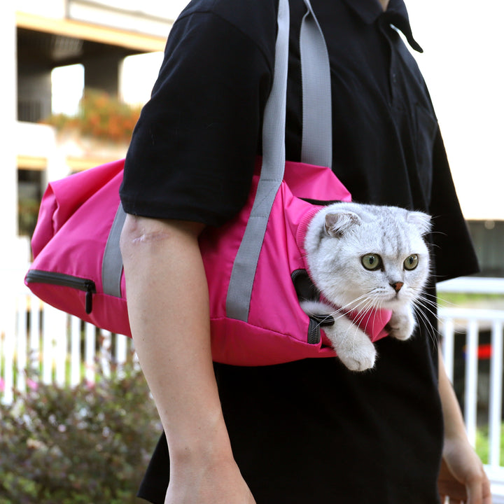 Pet Travel Bag Double Layer Anti Scratch Bite Carrier Bag
