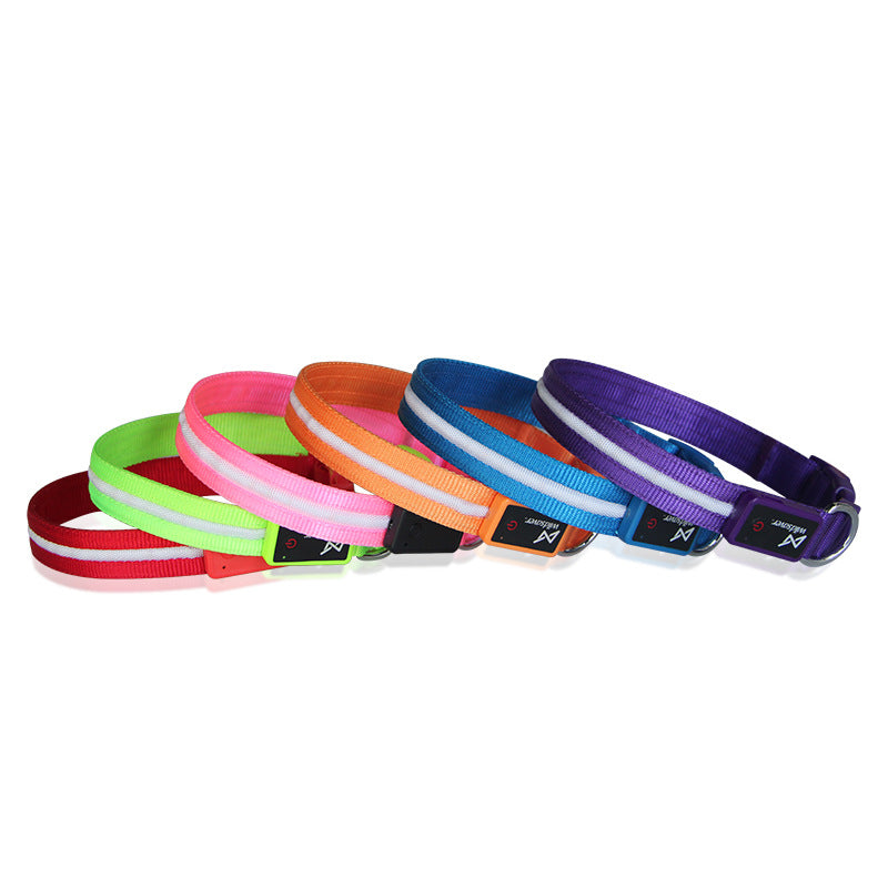 LED USB Charging Luminous Pet Leash Creative Durable Walking Rope